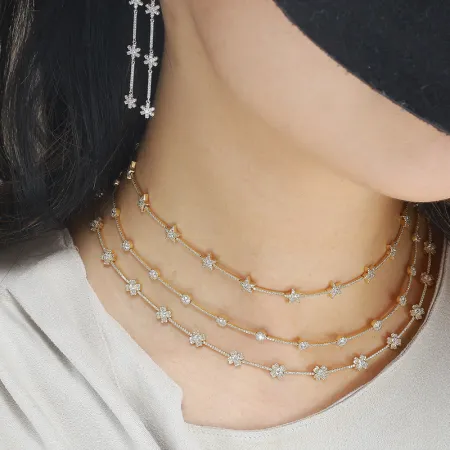 SIRIUS STAR DIAMOND CHOKER NECKLACE