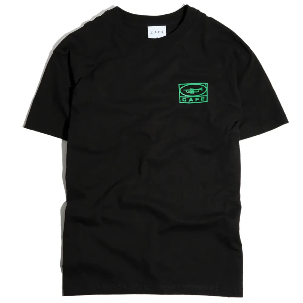 Skateboard Cafe 45 T-Shirt | Black & Green