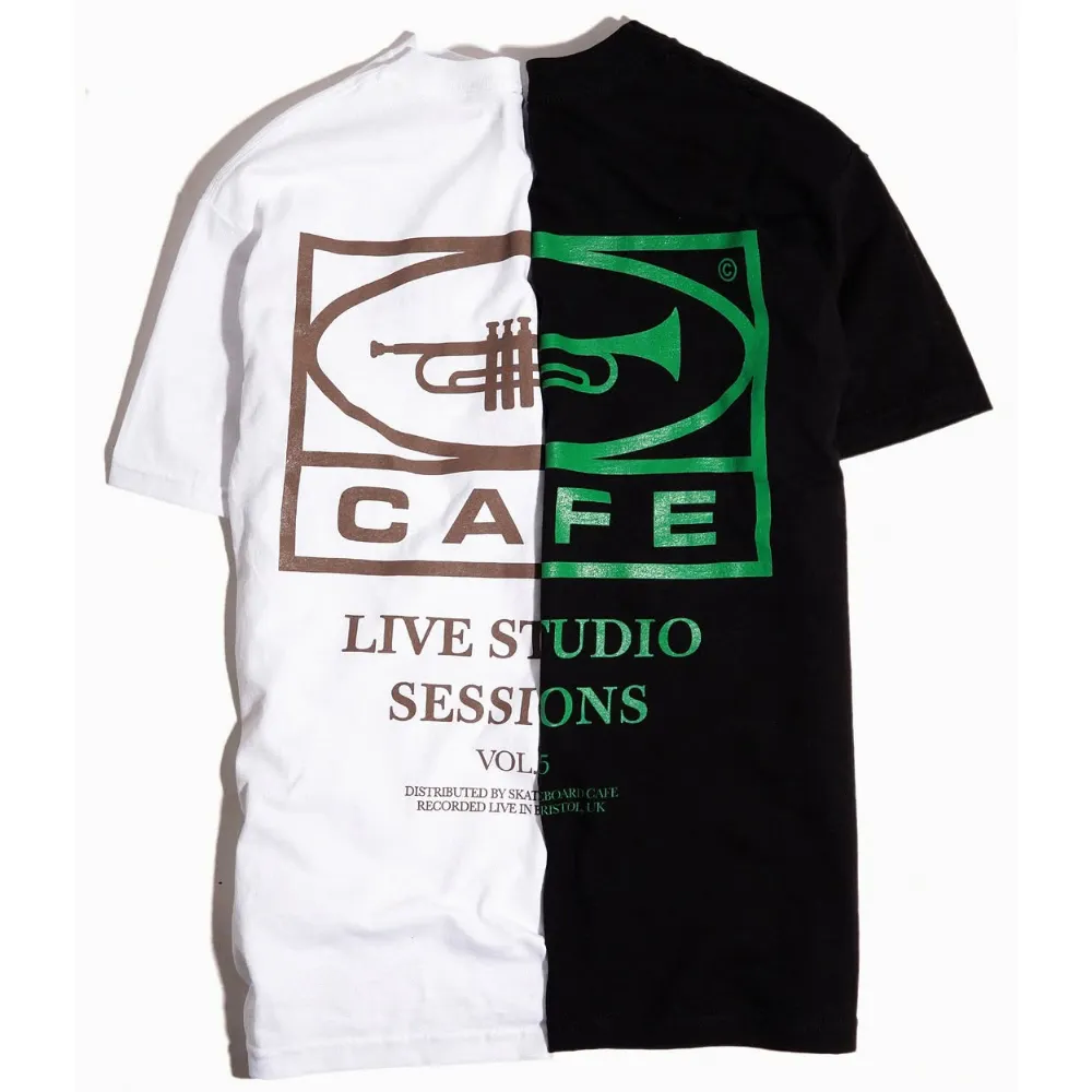 Skateboard Cafe 45 T-Shirt | Black & Green