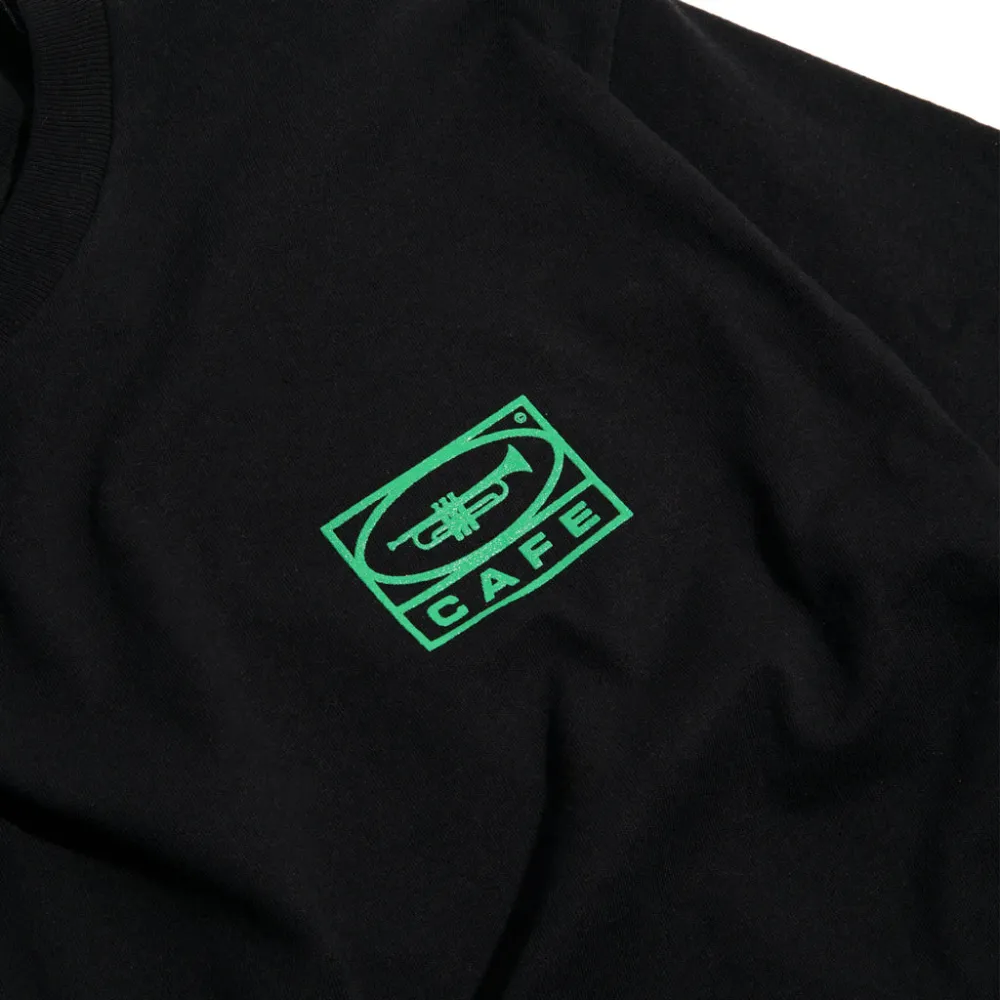 Skateboard Cafe 45 T-Shirt | Black & Green