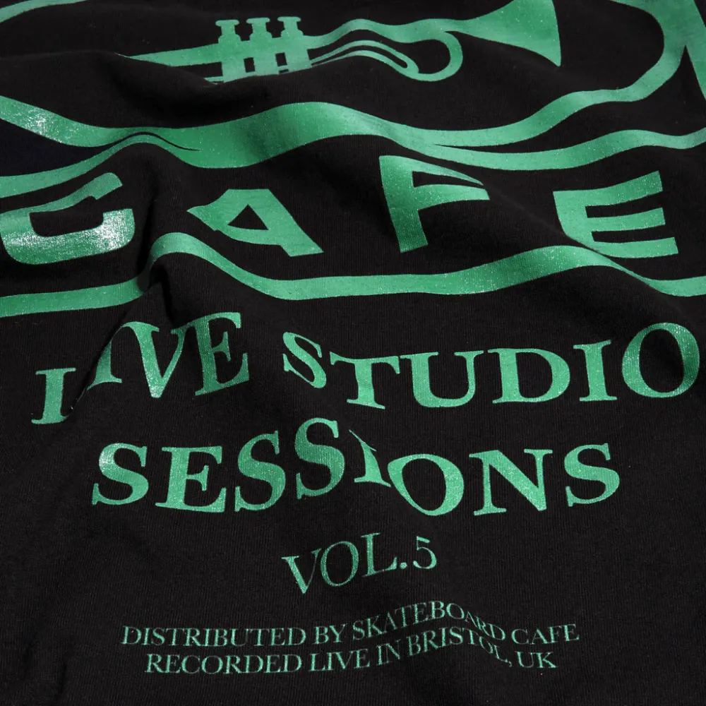 Skateboard Cafe 45 T-Shirt | Black & Green