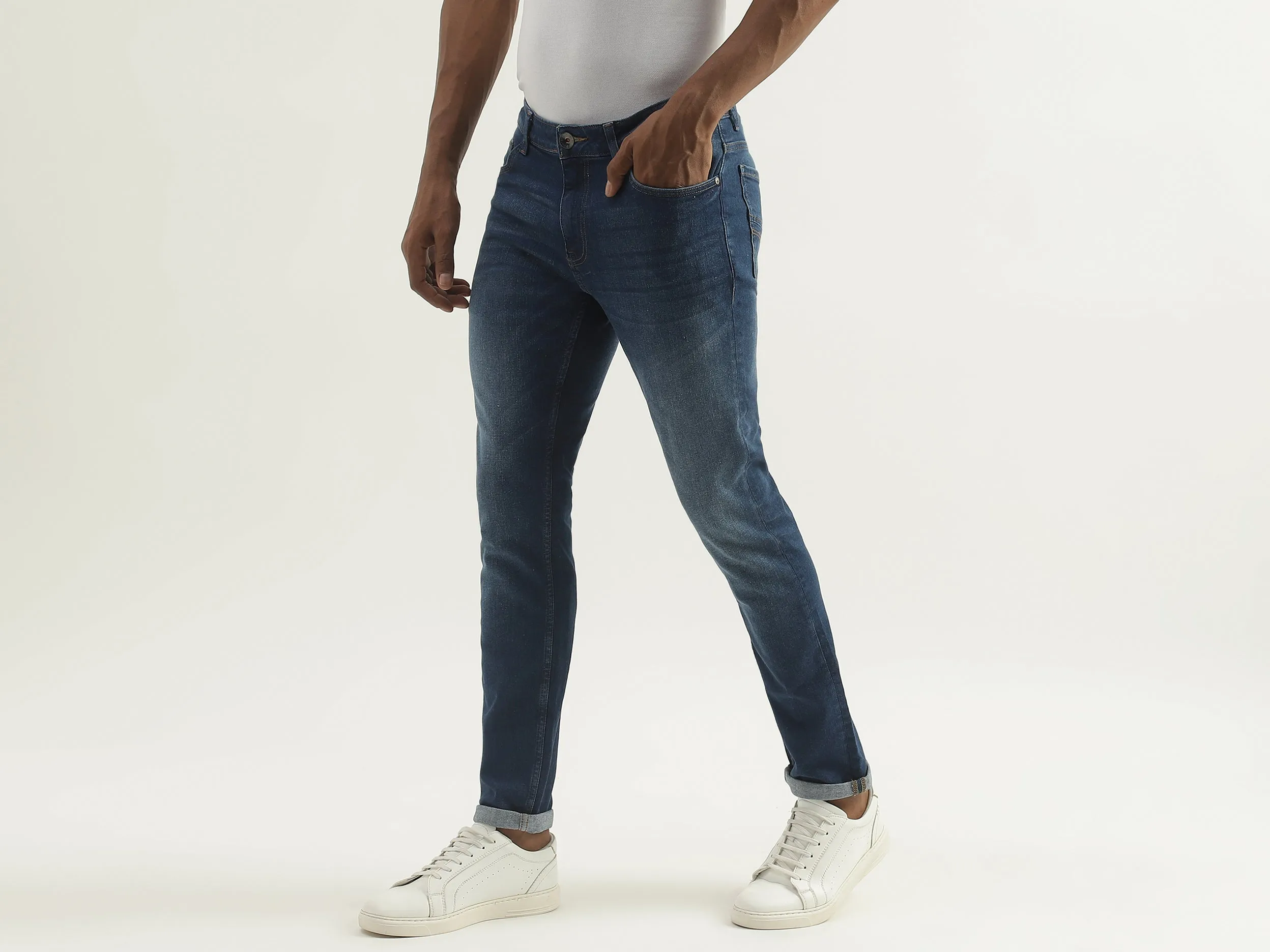 Skinny Fit Blue Jeans