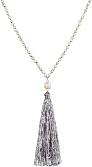 SL-051 Women's Long Tassel Pendant Necklaces x 12 pcs - NEW - SMALL LOT