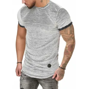 SLIM FIT STRIPED TEE