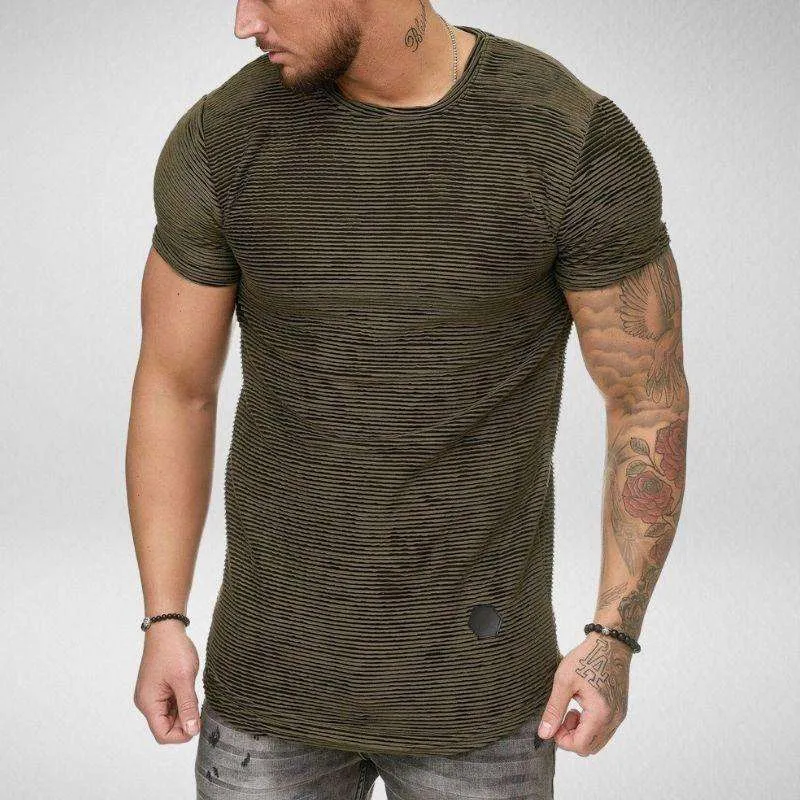 SLIM FIT STRIPED TEE