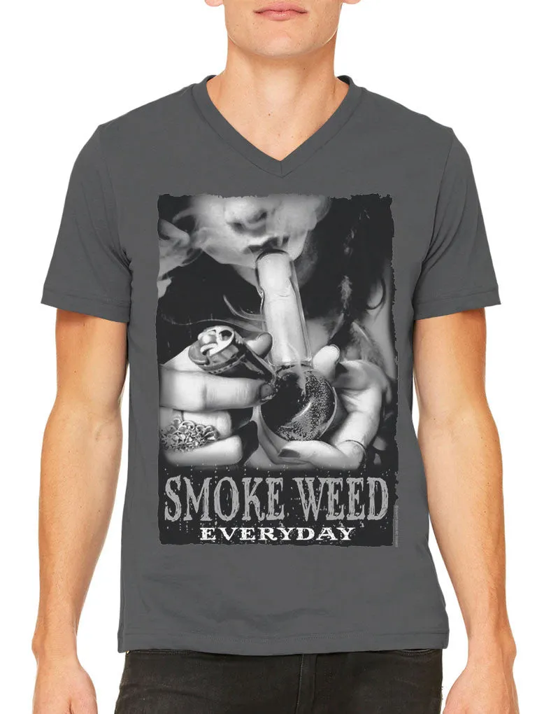 Smoke Weed Everyday Men's V-neck T-shirt