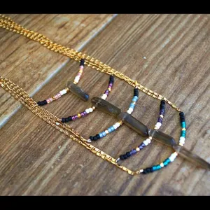 SMOKEY QUARTZ BEADED NECKLACES