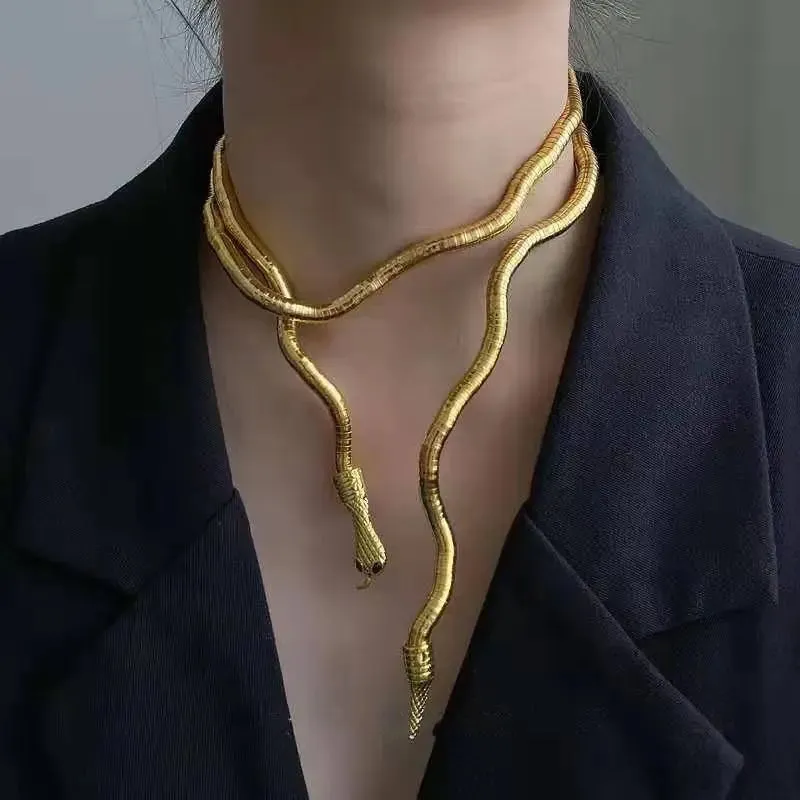 Snake Necklace Personality For Women Accessories Gift Jewelry
