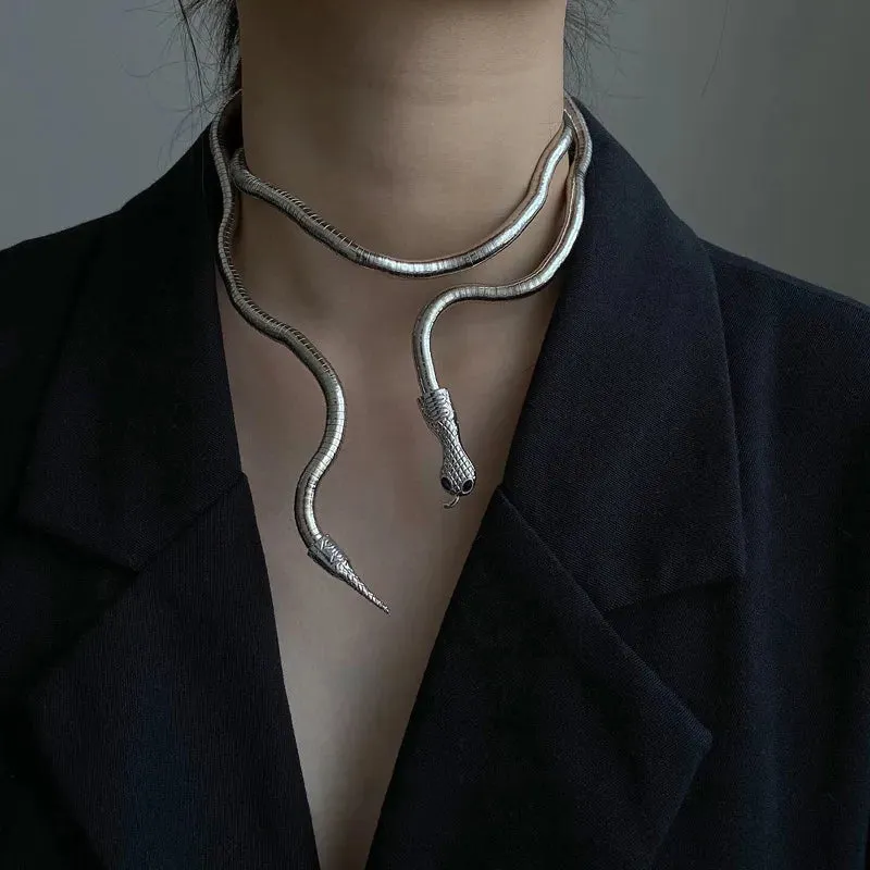 Snake Necklace Personality For Women Accessories Gift Jewelry