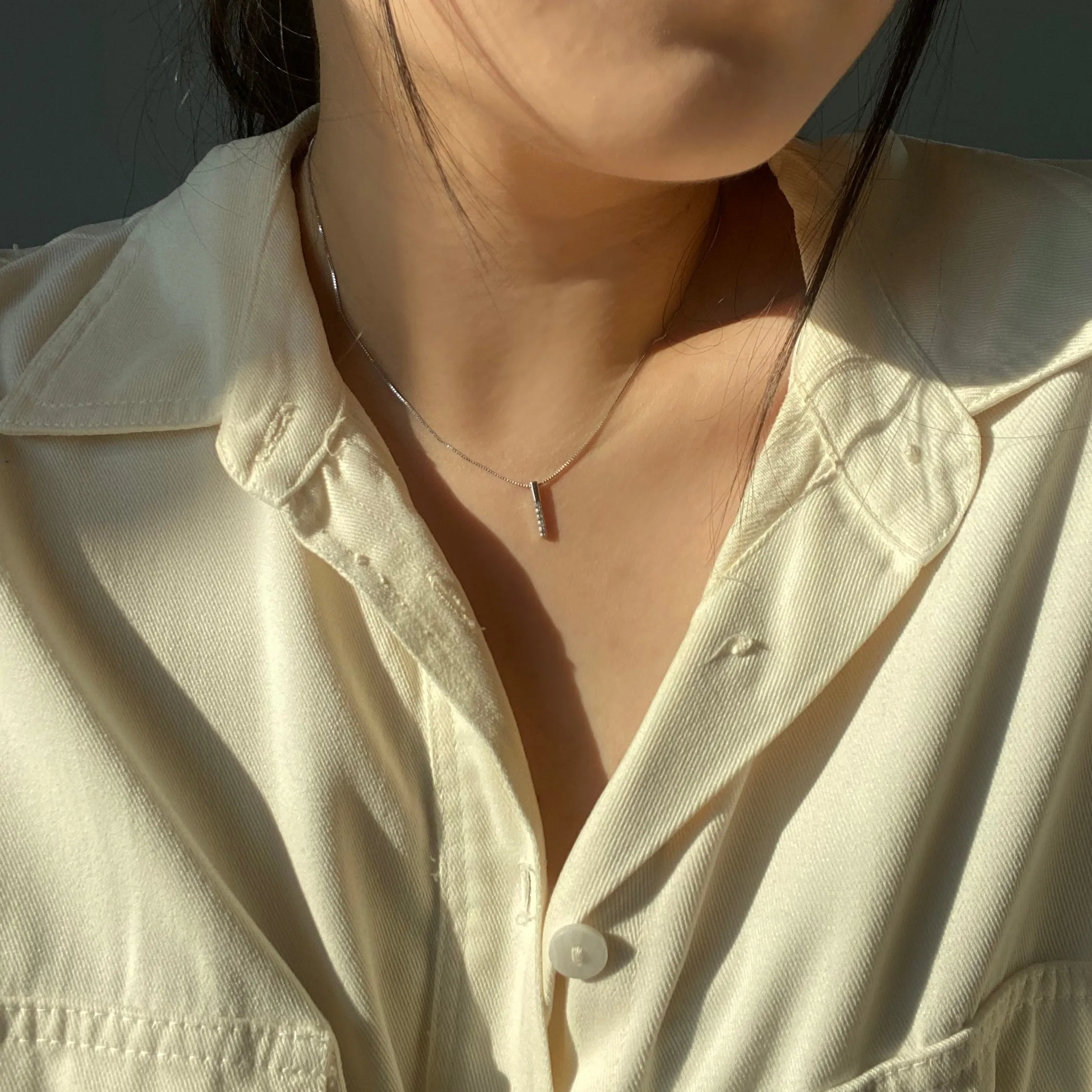Snowdrop Necklace - Silver