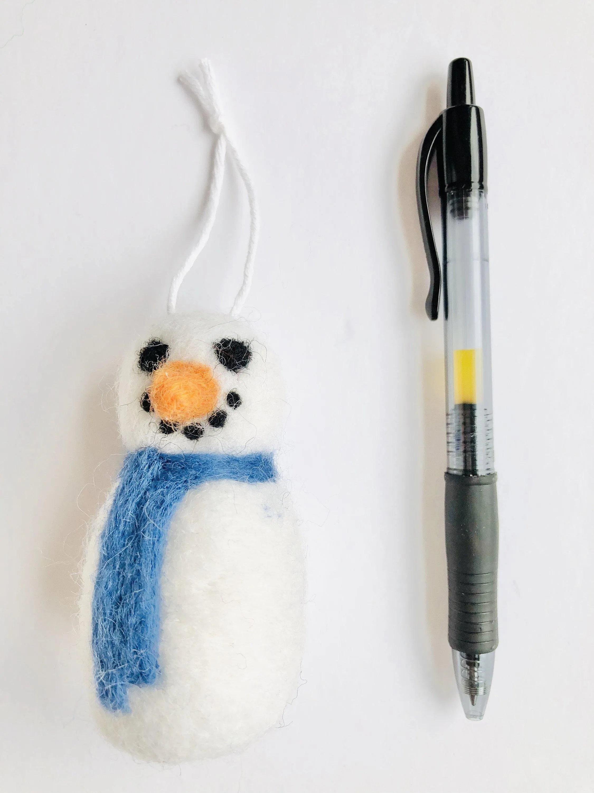 Snowman Felted Ornaments