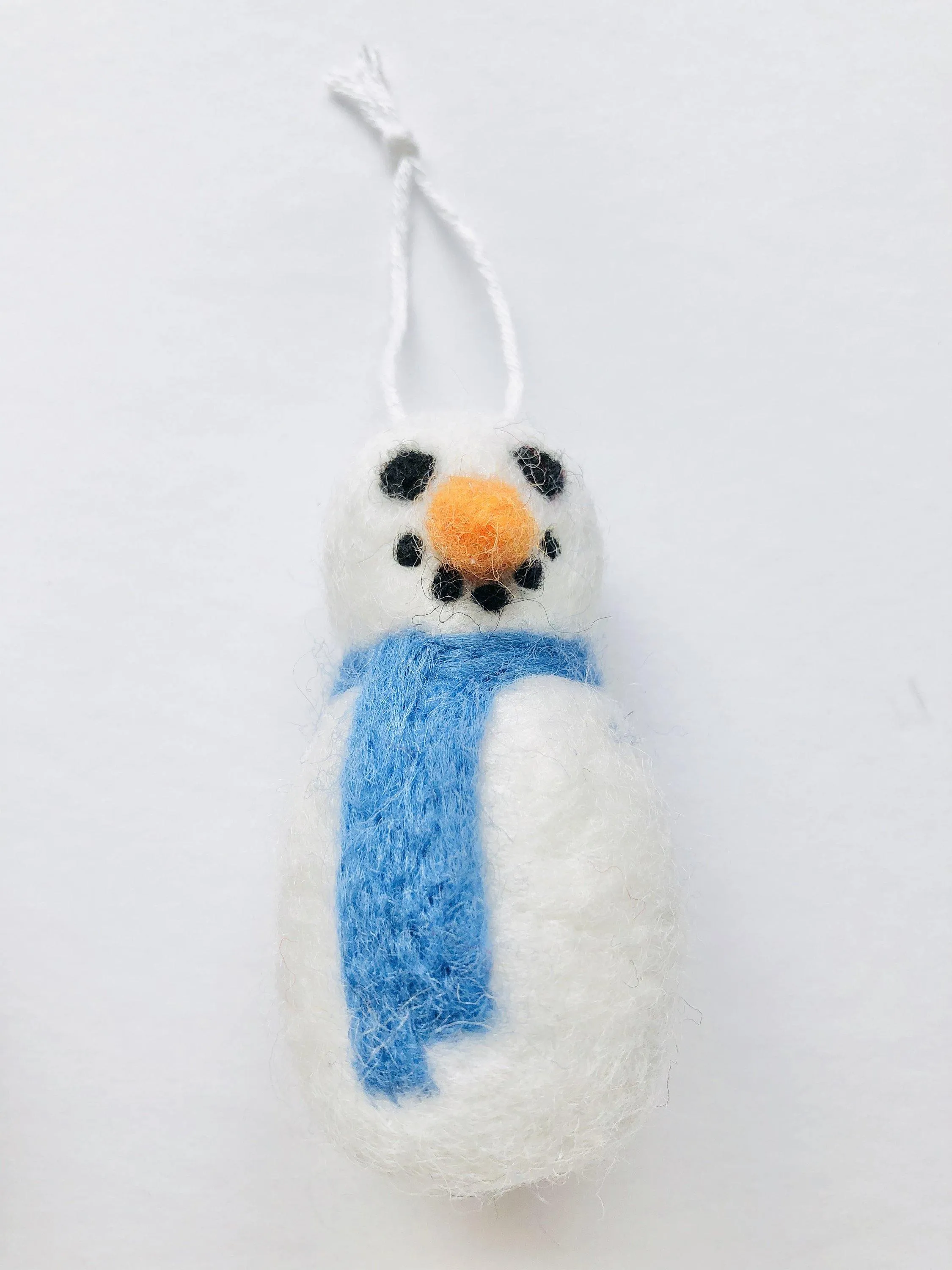 Snowman Felted Ornaments