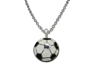 Soccer Ball Pendant Necklace