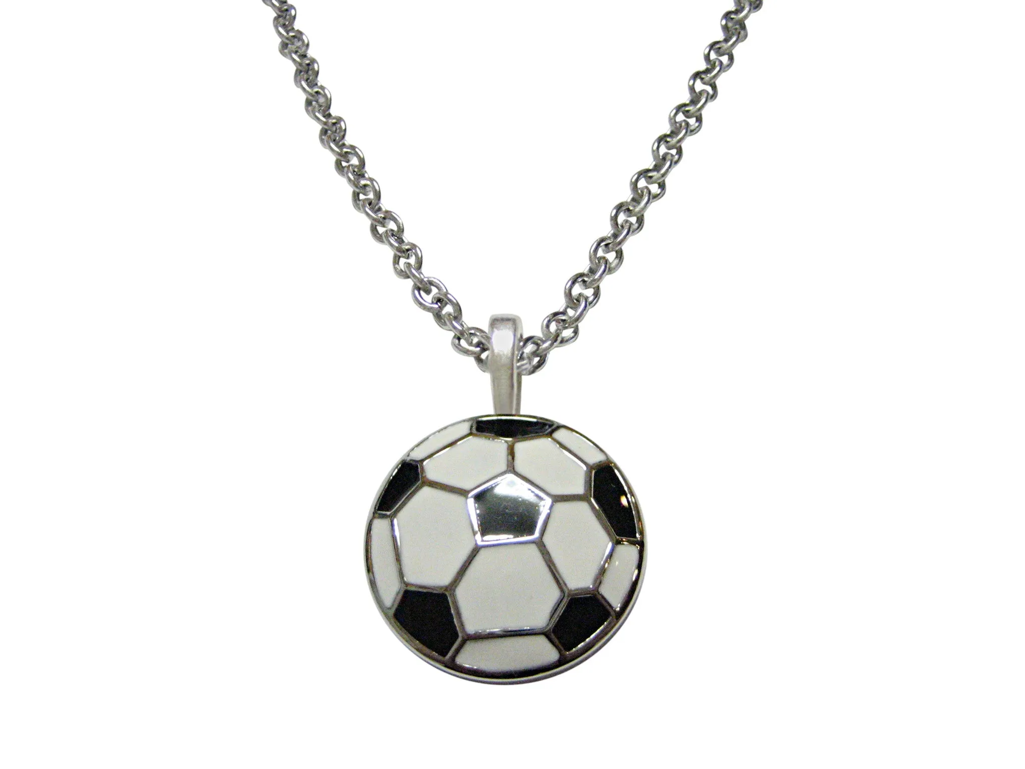Soccer Ball Pendant Necklace