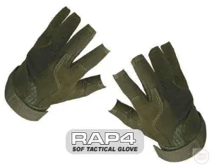 SOF Tactical Gloves (Open Finger - Olive Drab) 2X Large