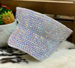 Solid AB Rhinestone Sun Visor