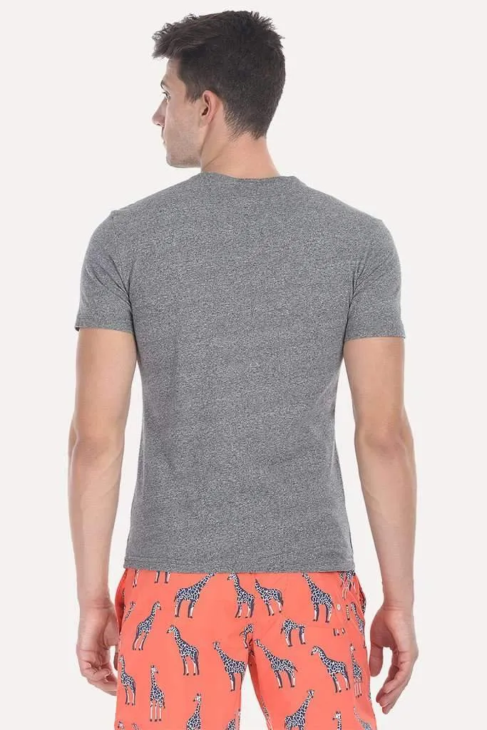Solid Soft Heather V Neck Tee