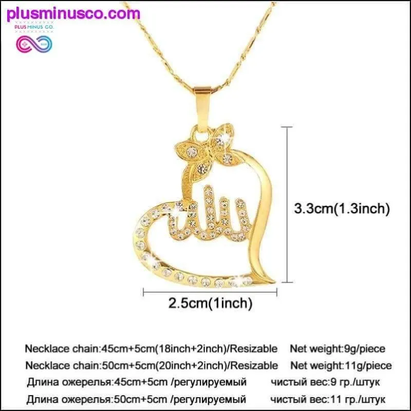 SONYA Arabic Women Gold-color Muslim Islamic God Allah Charm