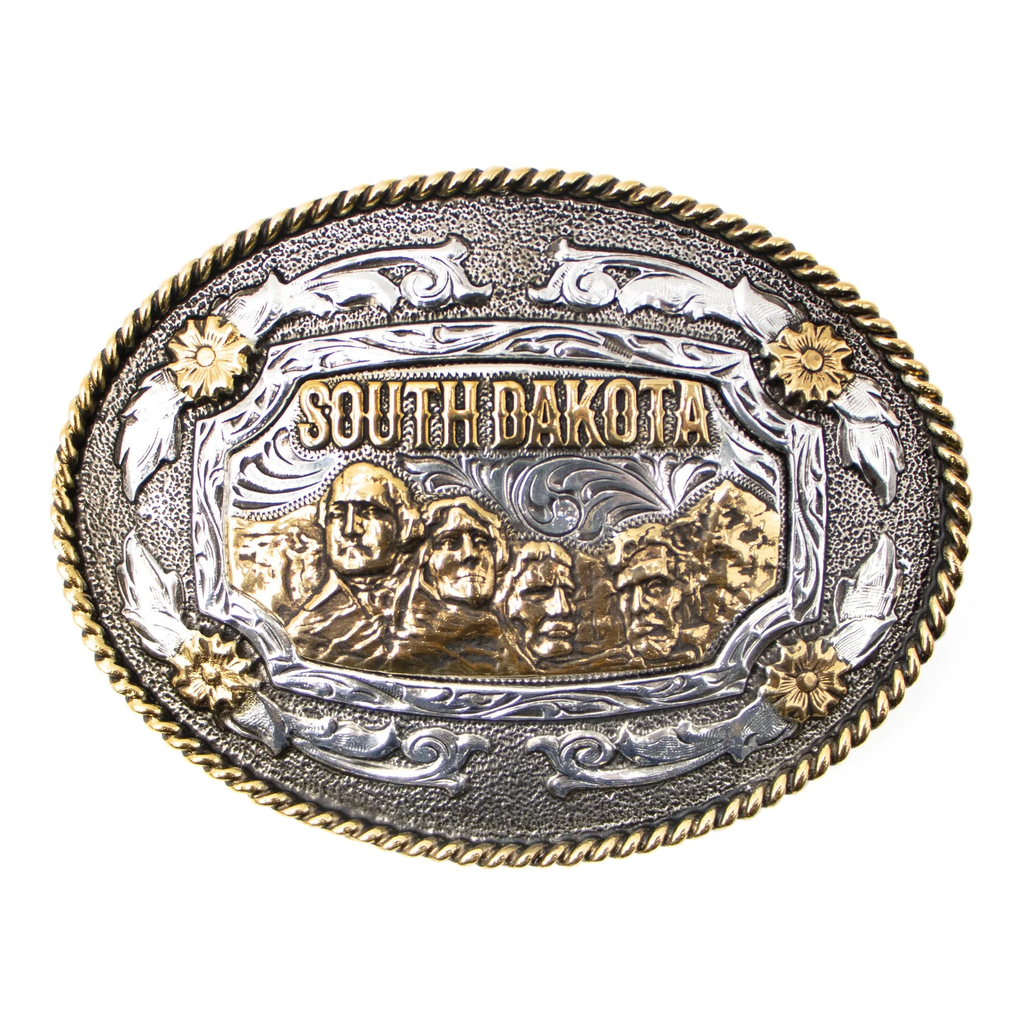 South Dakota — Oval Rope Edge Buckle