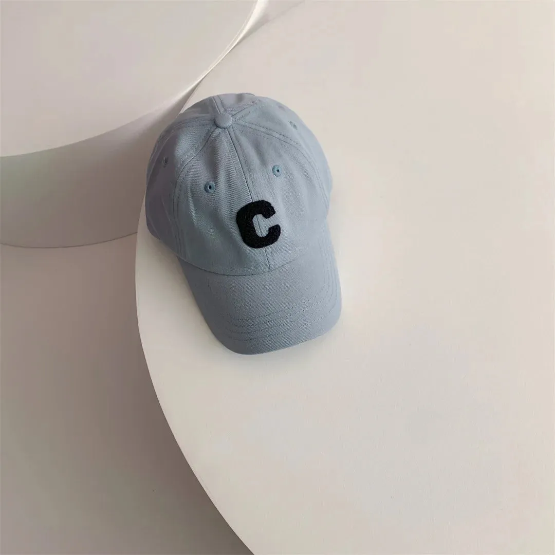 Spring Summer Baby Baseball Hats - Cotton Kids Boys Girls Sun Hats with Fashion Letter Pattern, Casual Children Peaked Caps