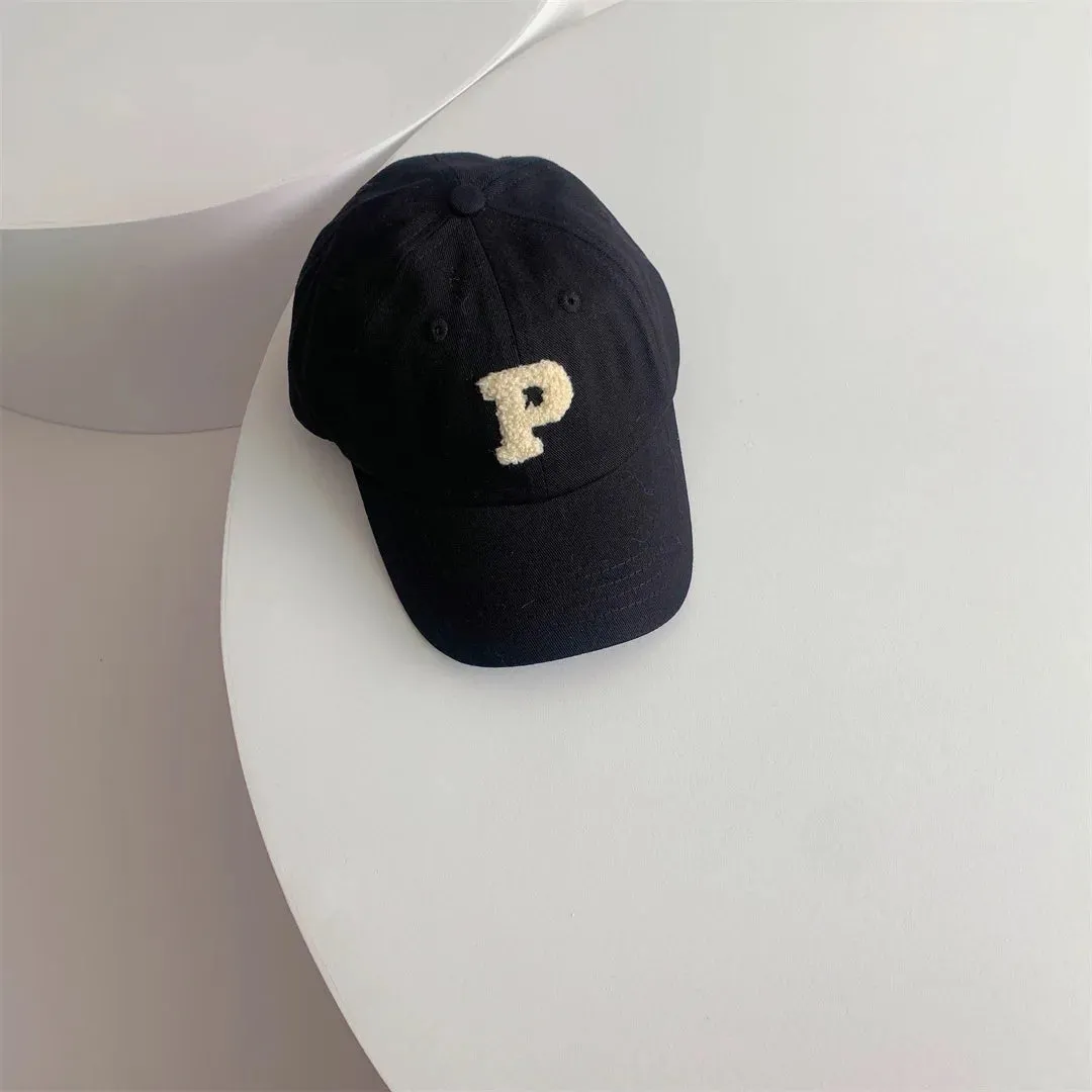 Spring Summer Baby Baseball Hats - Cotton Kids Boys Girls Sun Hats with Fashion Letter Pattern, Casual Children Peaked Caps