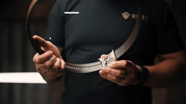 STAR BUCKLE | BROWN BUFFALO LEATHER GUN BELT