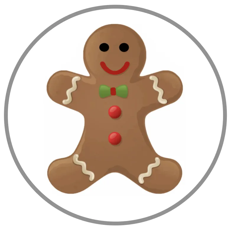 Statement Gingerbread Person Snap