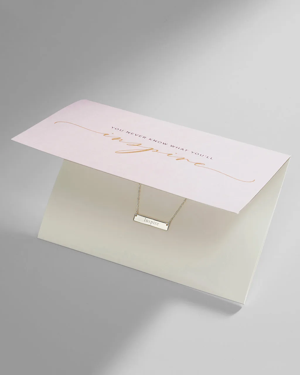 Sterling Silver Inspirational Bar Pendant Necklace