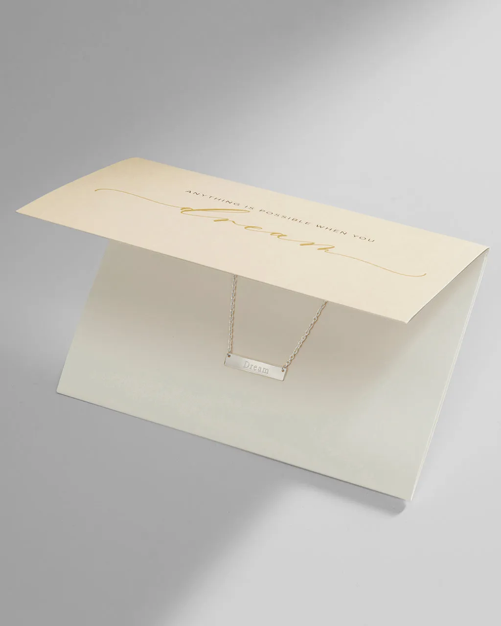 Sterling Silver Inspirational Bar Pendant Necklace