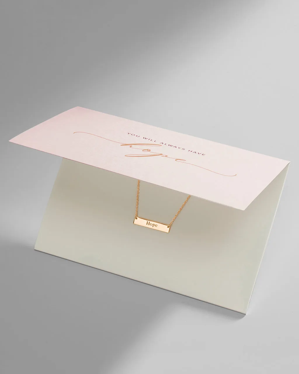 Sterling Silver Inspirational Bar Pendant Necklace