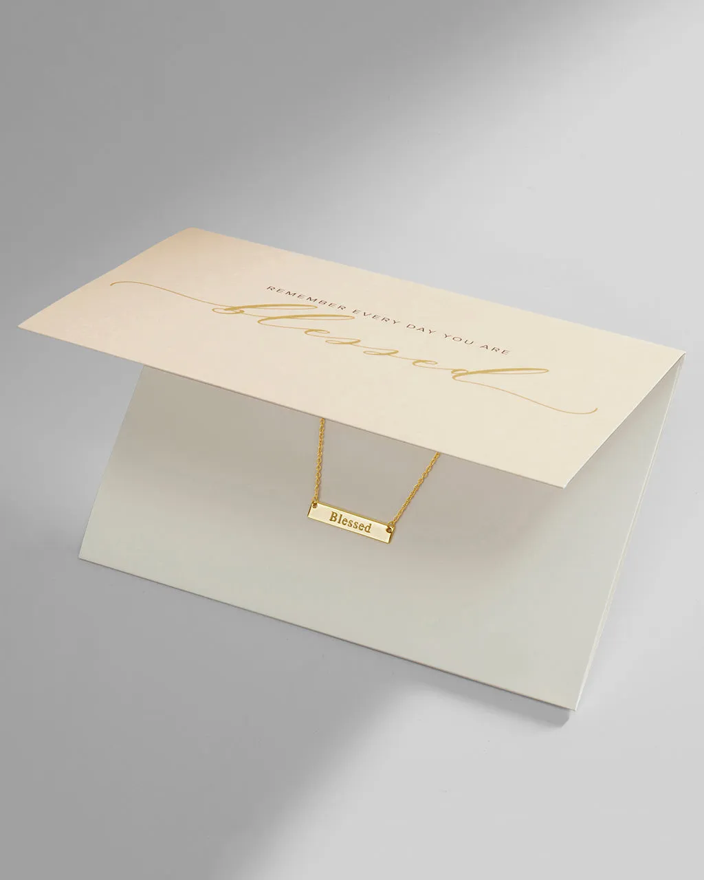 Sterling Silver Inspirational Bar Pendant Necklace