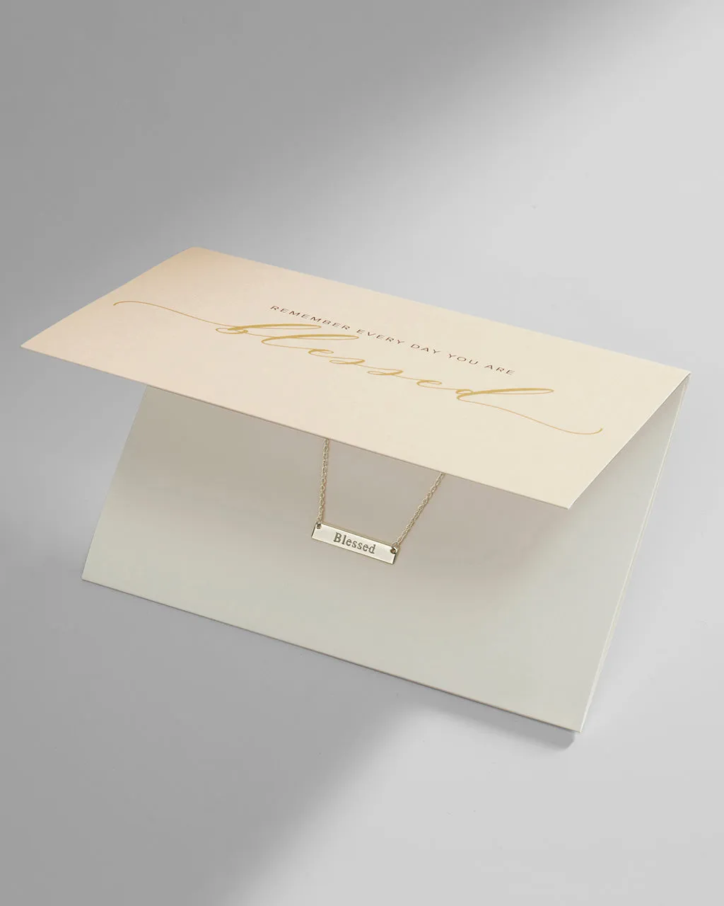 Sterling Silver Inspirational Bar Pendant Necklace