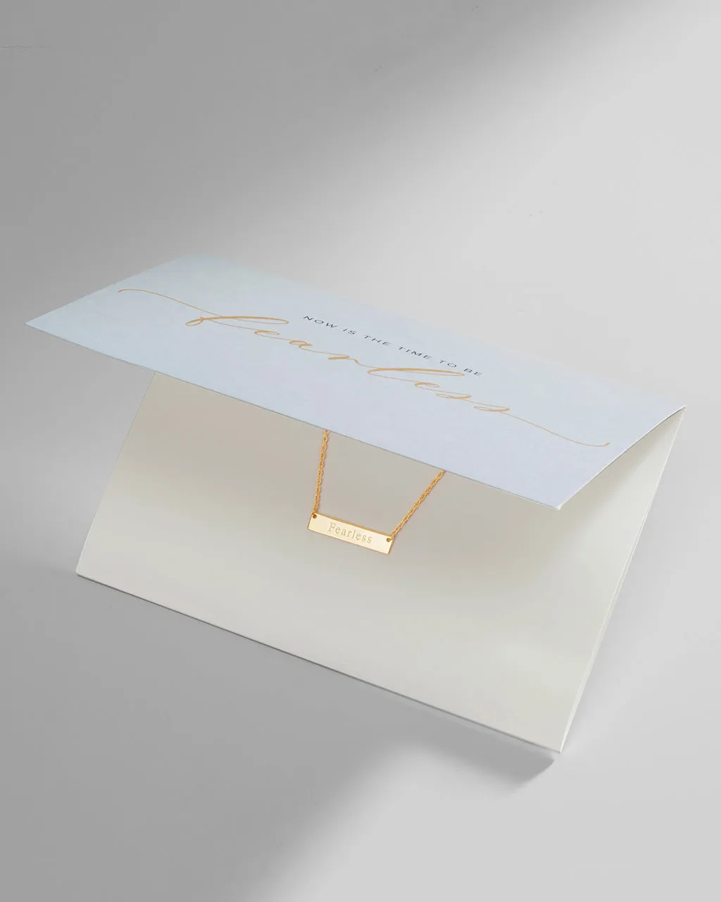 Sterling Silver Inspirational Bar Pendant Necklace