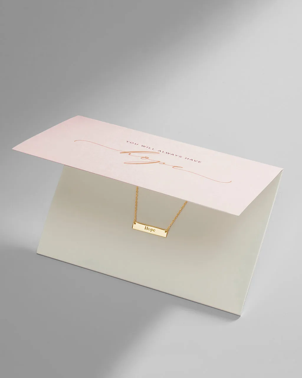 Sterling Silver Inspirational Bar Pendant Necklace