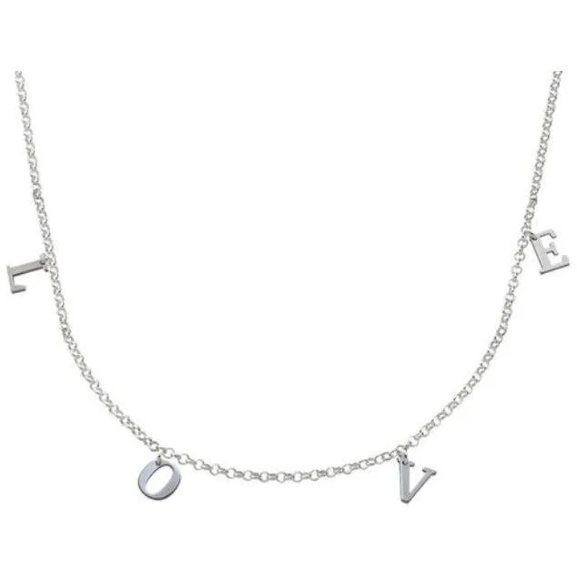 Sterling Silver Name Choker