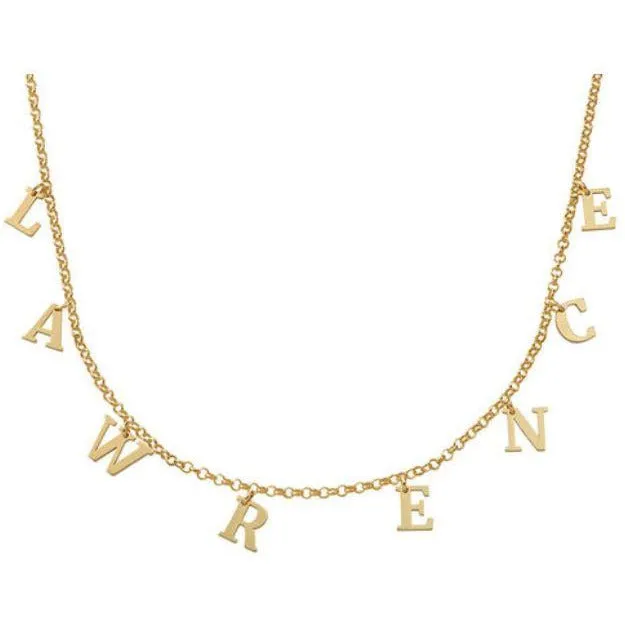 Sterling Silver Name Choker