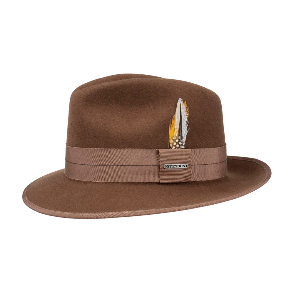 Stetson - Vermont Vitafelt Hat - Fedora - Brown