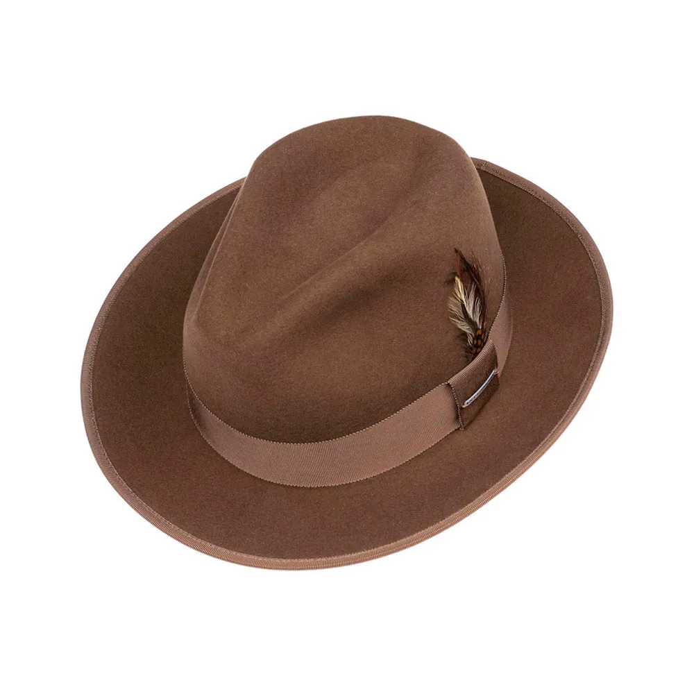 Stetson - Vermont Vitafelt Hat - Fedora - Brown