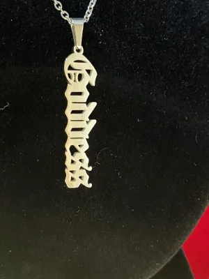 Stirling Silver Goddess & Blessed Necklaces
