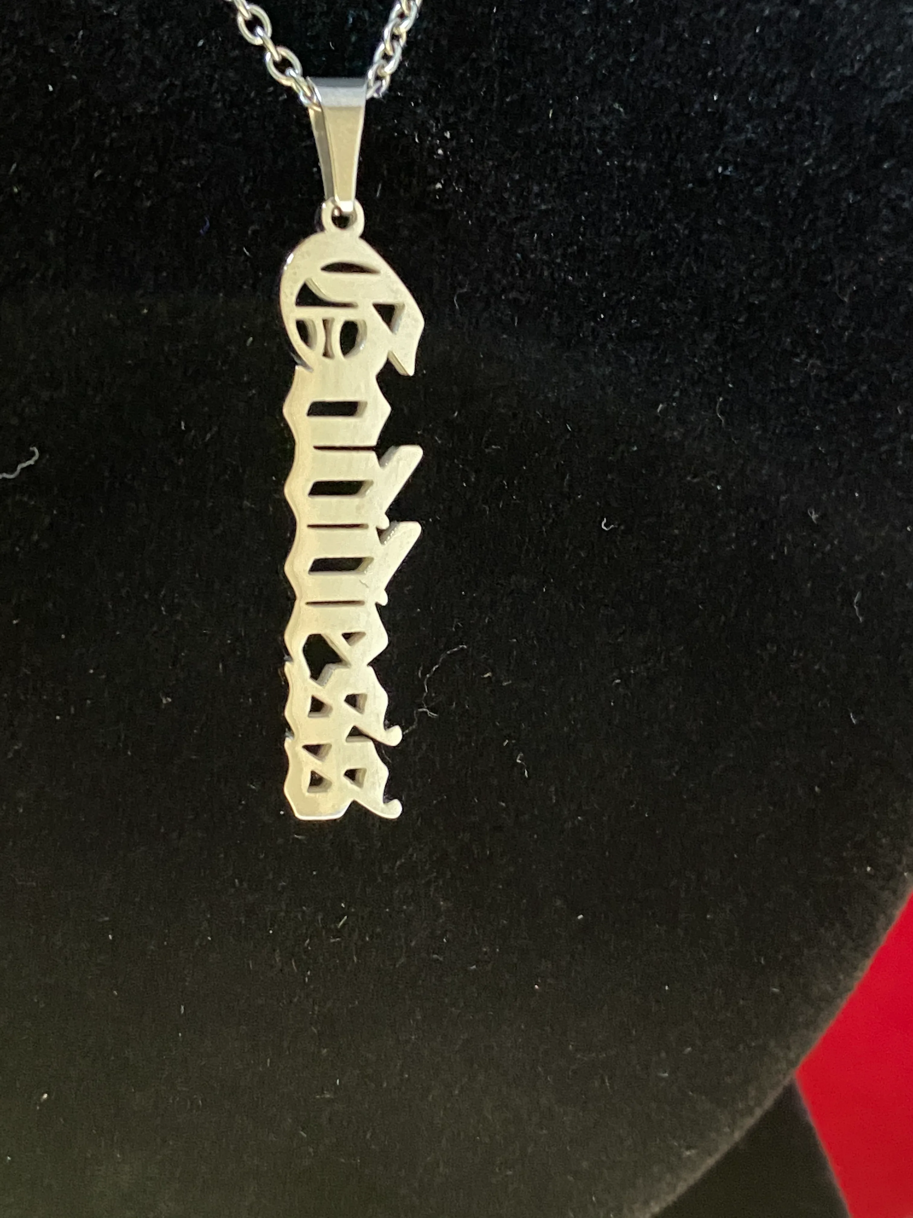 Stirling Silver Goddess & Blessed Necklaces
