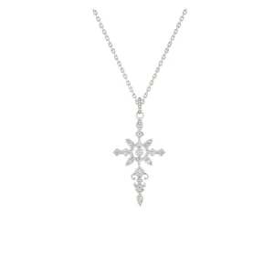 Stone Glory white gold necklace
