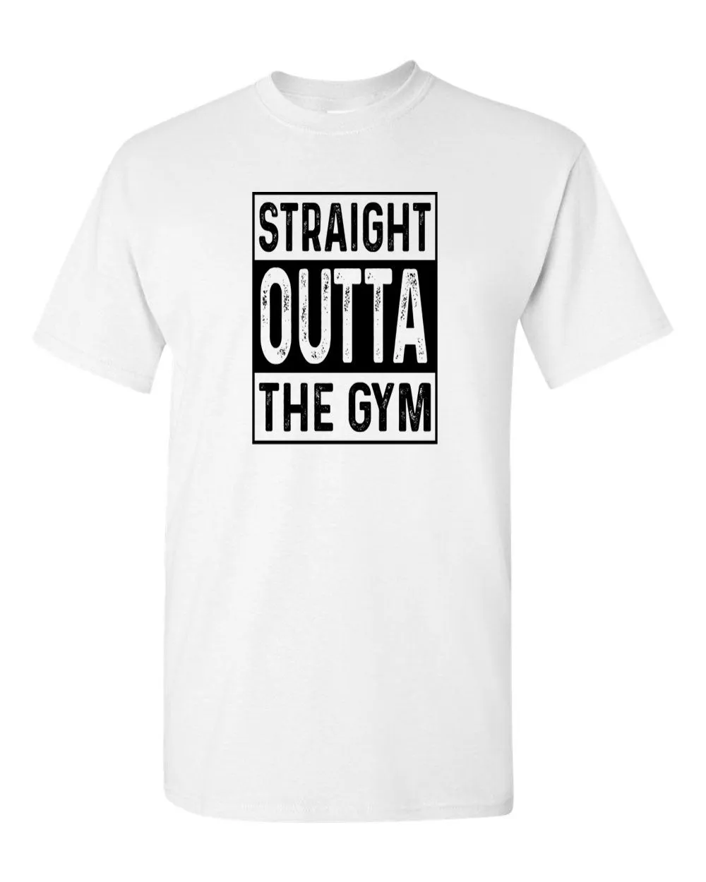 Straight Outta The Gym T-shirt - Fitness Muscle Builder T-shirt