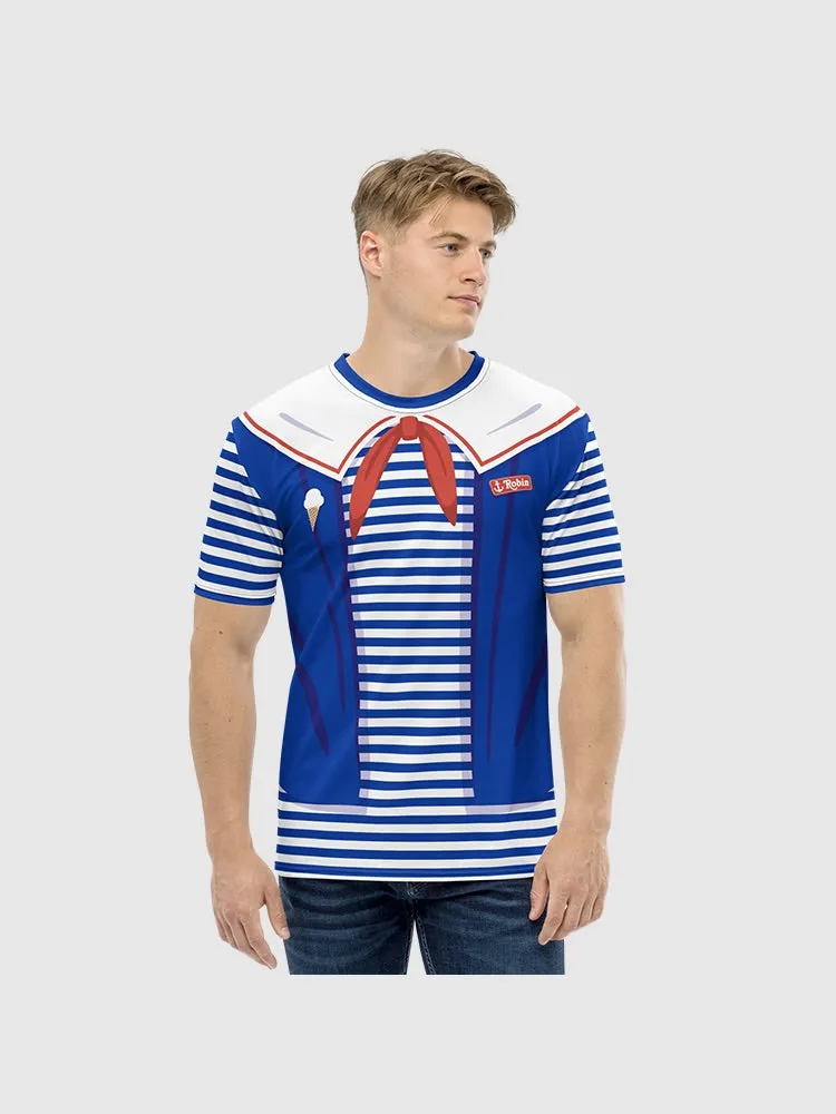 Stranger Things Scoops Ahoy Uniform Striped T-Shirt
