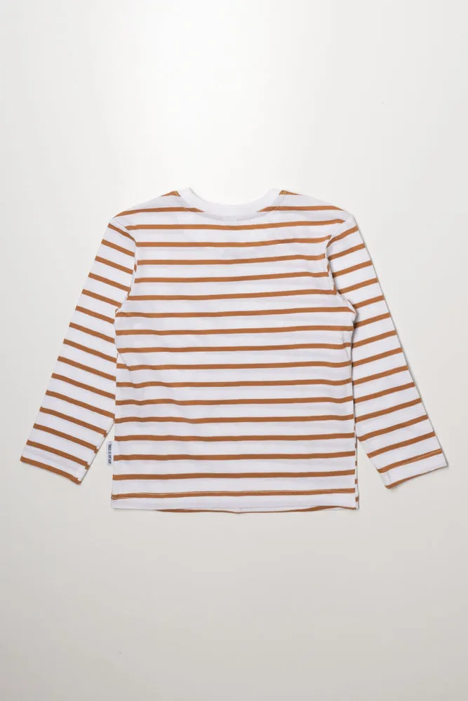 Stripe Long-Sleeve T-Shirt Natural