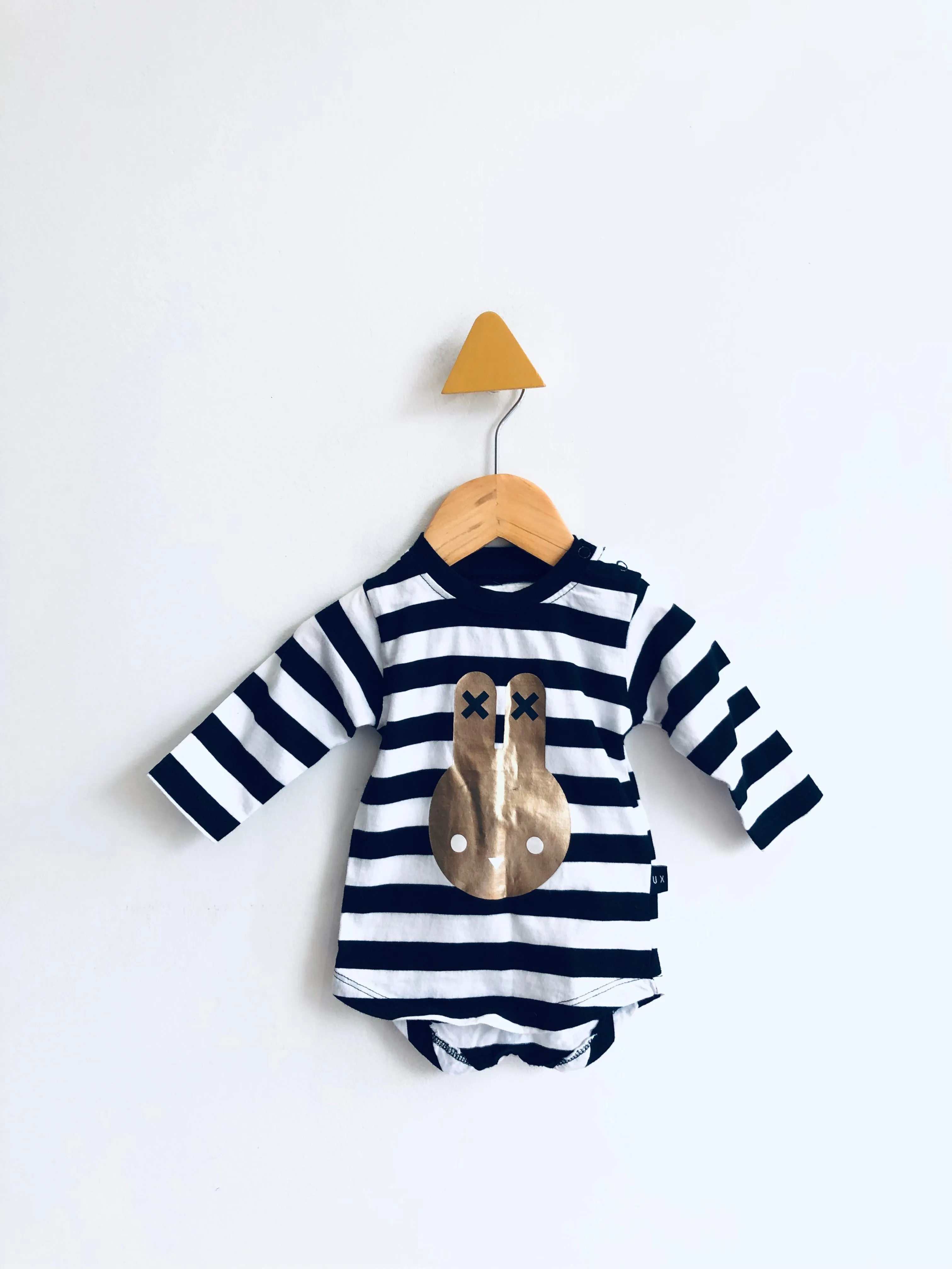 Striped Bunny Top // 3-6M
