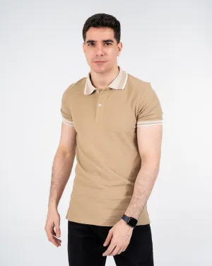 Striped Jacquard Polo