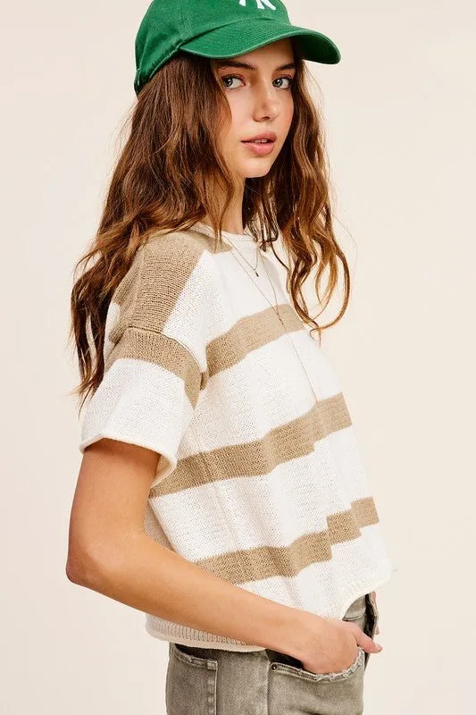 Striped Knit Top