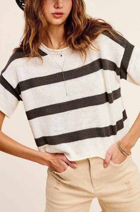 Striped Knit Top