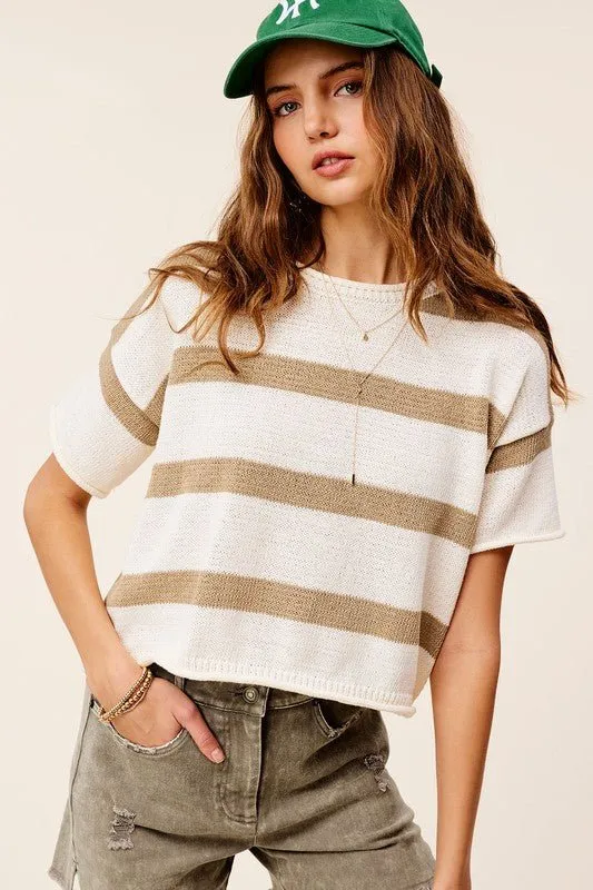 Striped Knit Top