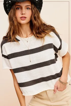 Striped Knit Top